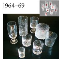 Tapio Wirkkala, lasistoja, glass sets 1964-69