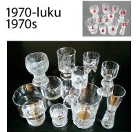 Timo Sarpaneva, lasistoja 1970-luku, glass sets 1970s