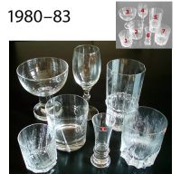 Tapio Wirkkala, lasistoja, glass sets 1980-83